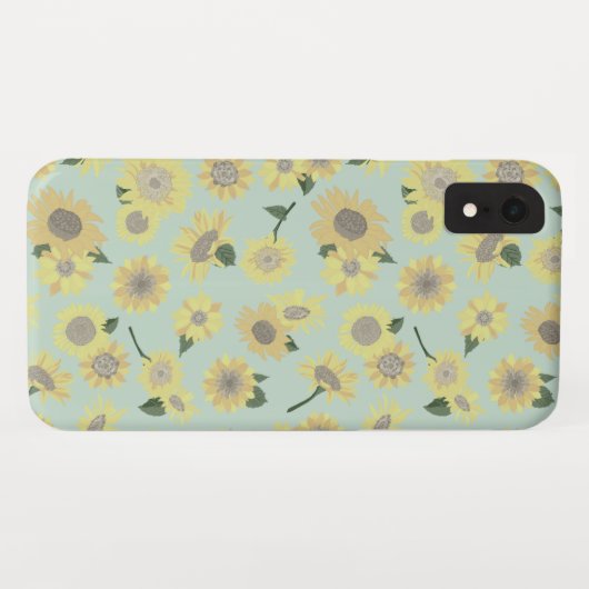 Whimsical Yellow Oranje Blauwgroen geverfde zonneb Case-Mate iPhone Case (Achterkant (horizontaal))