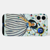 WHIMSICAL YOUNG GIRL Beauty Mode Blue Monogram Case-Mate iPhone Case (Achterkant (horizontaal))