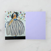 WHIMSICAL YOUNG GIRL/Happy Birthday Kaart (Binnen)