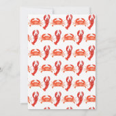 Whimsical Ze is een Catch Red Coastal Vrijgezellen Kaart (Achterkant)