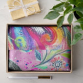 Whimsical Zebra Floral Daisy Decoupage Tissuepapier (Geschenk)