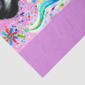 Whimsical Zebra Floral Daisy Decoupage Tissuepapier (Detail)