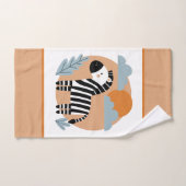 Whimsical Zebra Scandinavische beïnvloed Bad Handdoek (Handdoek)