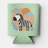 Whimsical Zebra Scandinavische beïnvloed Blikjeskoeler (Voorkant)