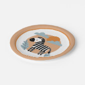 Whimsical Zebra Scandinavische beïnvloed Papieren Bordje (Gekanteld)