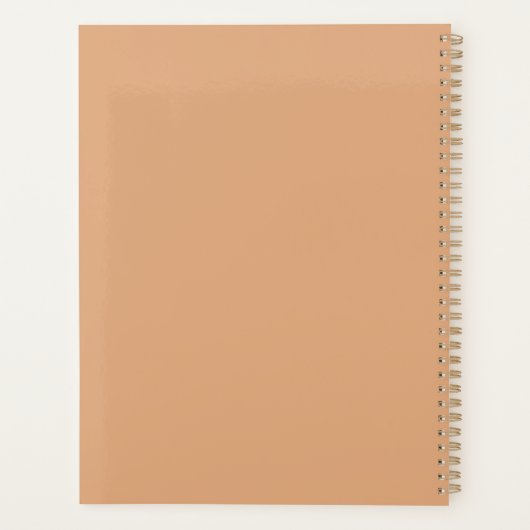 Whimsical Zebra Scandinavische beïnvloed Planner (Achterkant)