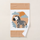 Whimsical zebra Scandinavische invloeden Bad Handdoek (Handdoek)