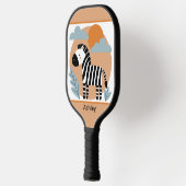 Whimsical zebra Scandinavische invloeden Pickleball Paddle (Links)