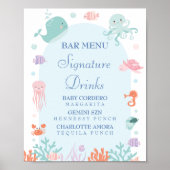 Whimsical Zee Life Signature Drink Baby shower Poster (Voorkant)