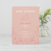 Whimsical Zee Thaise Baby shower Invitation Kaart (Staand voorkant)