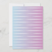 Whimsical Zeemeermin 1e Verjaardag Uitnodiging (Achterkant)