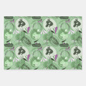 Whimsical Zeemeermin Groen Abstract Patroon Inpakpapier Vel (Voorkant)