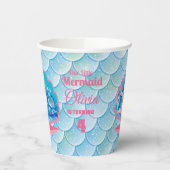 Whimsical Zeemeermin Onder het Zee Birthday Paper  Papieren Bekers (Links)