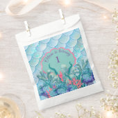 Whimsical Zeemeermin Onder het Zee Verjaardag Bedankzakje (Geknipt)