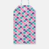 Whimsical Zeemeermin Onderwater Zwembad Party Verj Cadeaulabel (Achterkant)