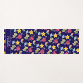 Whimsical zeemeermin regenboog zee verjaardagsfees yogamat (Voorkant (horizontaal))