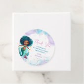 Whimsical Zeemeermin Verjaardagsfeestje Dank u Bedankjes Labels (In situ)