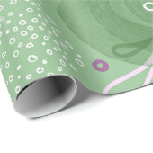 Whimsical Zeemeerminnen Groen Abstract Patroon Cadeaupapier (Rol Hoek)