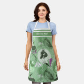 Whimsical Zeemeerminnen Groen Abstract Schort (Gedragen)