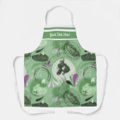 Whimsical Zeemeerminnen Groen Abstract Schort (Voorkant)