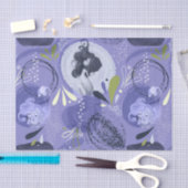 Whimsical Zeemeerminnen Paarse Abstracte achtergro Tissuepapier (Craft)