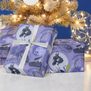 Whimsical Zeemeerminnen Paarse Abstracte Patroon Cadeaupapier