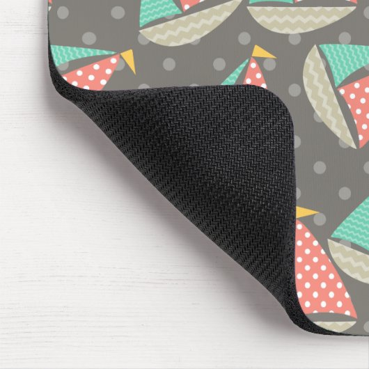 Whimsical Zeilboten Mousepad Muismat (Hoek)