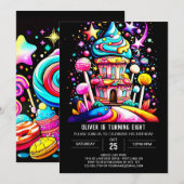 Whimsical Zoete Viering Verjaardag Kaart (Voorkant / Achterkant)