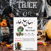 Whimsical Zombie Pilot Vliegtuig Schattigee Ghosts Kaart