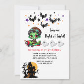 Whimsical Zombie Pilot Vliegtuig Schattigee Ghosts Kaart (Voorkant)