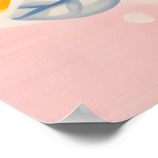 Whimsical Zonnebloem Kwekerij Wall Art Poster (Hoek)