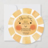 Whimsical Zonnige Open Huis Kaart (Voorkant)