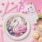 Whimsical zwaan papier Borden Papieren Bordje (Feest)
