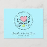 Whimsical Zwangerschap | Hart met Wings Turquoise
