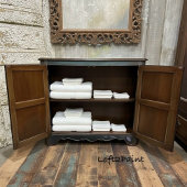 Whimsical Zwart Rustiek Bloemen Beer Decoupage Tissuepapier