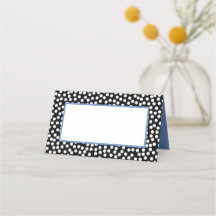 Whimsical Zwart-wit Polka Dots met Violet