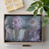 Whimsical Zwarte Rustieke Bloemen Beer Decoupage Tissuepapier (Geschenk)