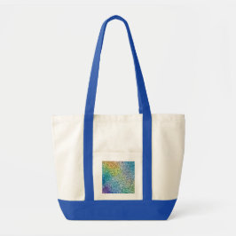 Whimsical zwarte wervelpatroon Abstract Kleurrijk Tote Bag