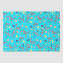 Whimsical Zwemmende Dolfijnen en Kleurrijke Vissen