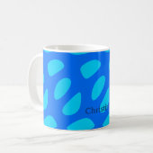 Whimsicale Abstracte Traandrop Vorm Patronen Koffiemok (Voorkant links)