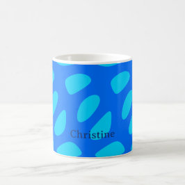 Whimsicale Abstracte Traandrop Vorm Patronen Koffiemok