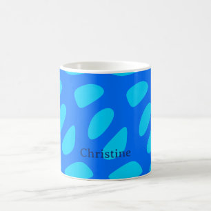 Whimsicale Abstracte Traandrop Vorm Patronen Koffiemok