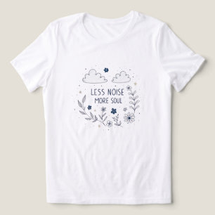 Whimsicale Bloemige Ziel Citaat Lijn Kunst Tri-Blend Shirt