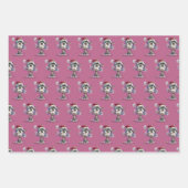 whimsicale cartoon Kerstkatten Inpakpapier Vel (Voorkant 3)