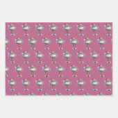 whimsicale cartoon Kerstkatten Inpakpapier Vel (Voorkant 2)