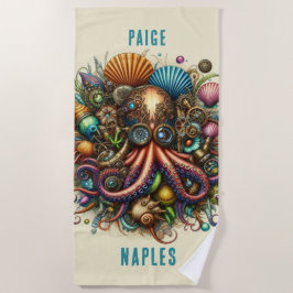 WHIMSICALE DOLLE FUNKY STEAMPUNK ROZE OCTOPUS STRANDLAKEN