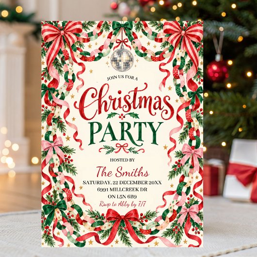 Whimsicale Festive Kerstfeest Uitnodiging