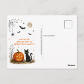 Whimsicale Halloween Dorpsfeest Uitnodiging | (Achterkant)