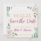 Whimsicale herfst 'save the date'-kaarten save the date (Voorkant)