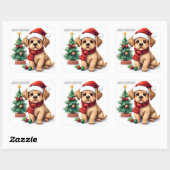 Whimsicale Kersthond Sticker | "Prettig Kerstmis (Vel)